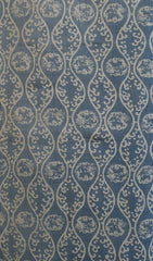 A Length of Light Colored Indigo Katazome Cloth: Hemp or Ramie