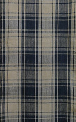 A Length of Beautifully Woven Plaid Cotton Cloth: Hand Spun Yarns