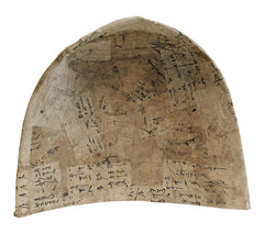 A Large Tea Scoop: Recycled Paper Over a Woven Bamboo Form