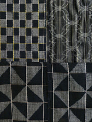 A Fragment Showing Three Kasuri Patterns: Futon Cover
