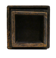 A Set of Three Nesting Wooden Masu: Grain Measures