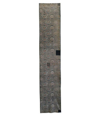 A Length of Patched Katazome Dyed Cotton: Faded Complex Pattern