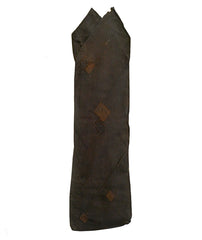 A Leathery Tsunobukuro: Patched Horn Bag Dipped Repeatedly in Kaki Shibu