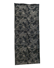 A Length of Katazome Dyed Cotton: Cranes in Mirrored Symmetry