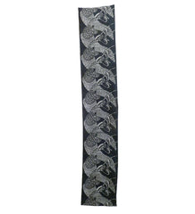 A Generously Sized Length of Katazome Cotton: Large Scale Tortoise and Crane