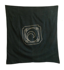 A Tsutsugaki Furoshiki: Yellow over Indigo Dye