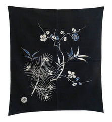 A Beautifully Drawn and Elegant Tsutsugaki Furoshiki: Shochikubai