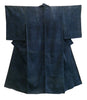 A Blue-on-Blue Shibori Yukata: Very Good Quality Cotton and Good Age
