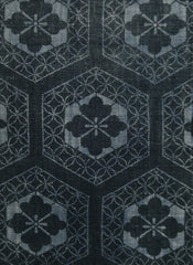 A Length of Twice Dyed Katazome: Tortoiseshell Pattern