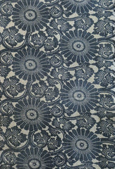 A Length of Hand Spun, Hand Woven Katazome Dyed Cotton: Classic Pattern