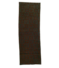 A Length of Stenciled, Overdyed Cotton: Bengara or Iron Oxide Pigment Dye