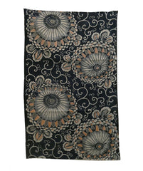 A Length of Katazome Dyed Cotton: Large Scale Chrysanthemums