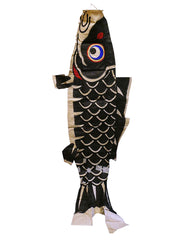 A Massively Long--10 Feet, 3.2 m-- Old Paper Koi Nobori: Hand Painted