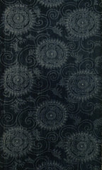 A Generously Long Piece of Katazome Dyed Cotton: Luscious Hand Spun Cotton