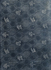 A Length of Katazome Dyed Cotton: Complex Pattern