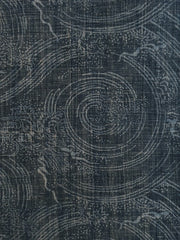 A Length of Faded Katazome Cotton: Whorls and Rain Dragons