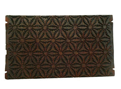 A Hand Carved Itajime Board: Intricate Asanoha Pattern