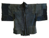A Beautifully Patched, Old Noragi: Thick Hand Spun Indigo Dyed Cotton Work Coat