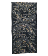 A Length of Elaborately Rendered Phoenixes: Katazome Dyed Cotton