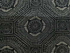 A Short Length of Katazome Dyed Cotton: Intriguing Design of Arrow Feathers