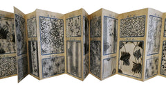 An Accordion Style Cotton Fabric Sampler: 44 Designs
