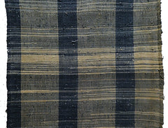 A Length of Slubby, Knotted Zanshi ori: Leftover Yarn Weaving