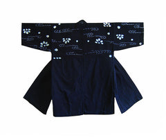 A Pristine Indigo Cotton Noragi: Akita Shibori