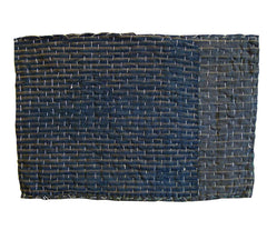 A Large Zokin: Two Woven Stripes