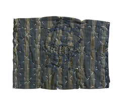 A Boro Cotton Zokin: Woven Stripes