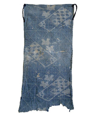 A Faded and Abraded Sashiko Stitched Zokin: Kasuri