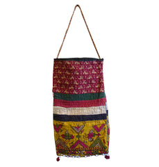 A Delightful Cotton Indian Bag: Tiny Cowrie Shells