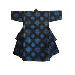 A Child's Cotton Flannel Kimono: Printed Plaid