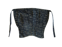 A 19th Century Katazome Dyed Shin Guard: Stylized Sedge Motif