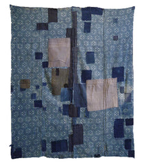 A Four Panel, Katazome Dyed Boro Futon Cover