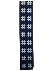 A Fabulous Length of Cotton Kasuri: Repeated Well Cover Motif