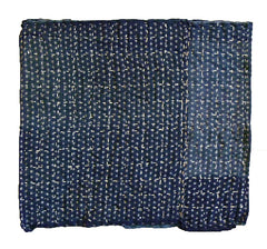 A Stitched Zokin: Kasuri Cotton