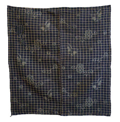 A 19th Century Plaid and Kasuri Furoshiki: Two Patches