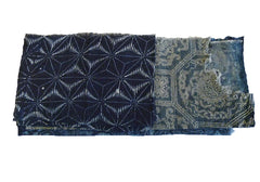 A Swatch Book of Indigo Dyed Katazome Cotton Fragments #3