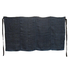 A Hemp or Ramie Indigo Dyed Kasuri Apron: Fine Cloth