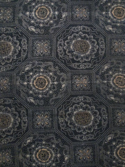 A Length of Intricately Designed Katazome Cotton: Brocade-Like