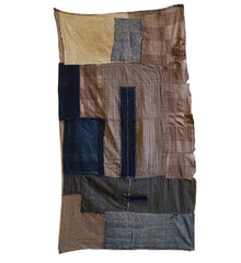 A Beautiful Mid-Century Boro Textile: Colors and Eccentric Stitching