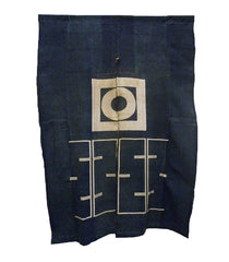 An Indigo Dyed Cotton Noren: Re-Purposed Hanten or Jacket