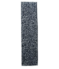 A Length of Indigo Dyed Katazome: Botanical Design