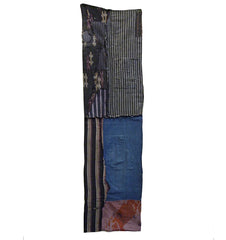 A Tattered, Colorful Tattered Boro Panel: Reversible
