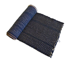 A Generous Length of Sashiko Stitched Cotton: Layered and Unused