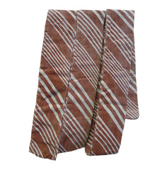 A Bengara Dyed Katazome Obi: Iron Oxide Derived Dye