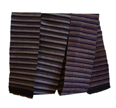 A Sakiori Obi: Violet/Brown Neutral Tones