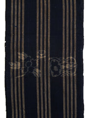 A Length of Egasuri Cotton: Stripes, Flowers, Drums