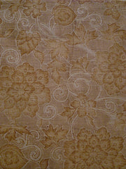 A Length of Stenciled Hand Spun Cotton: Indian or European Inspired Pattern