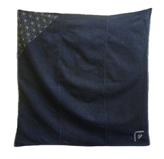 A Sashiko Stitched Furoshiki: Hemp Leaf Motif